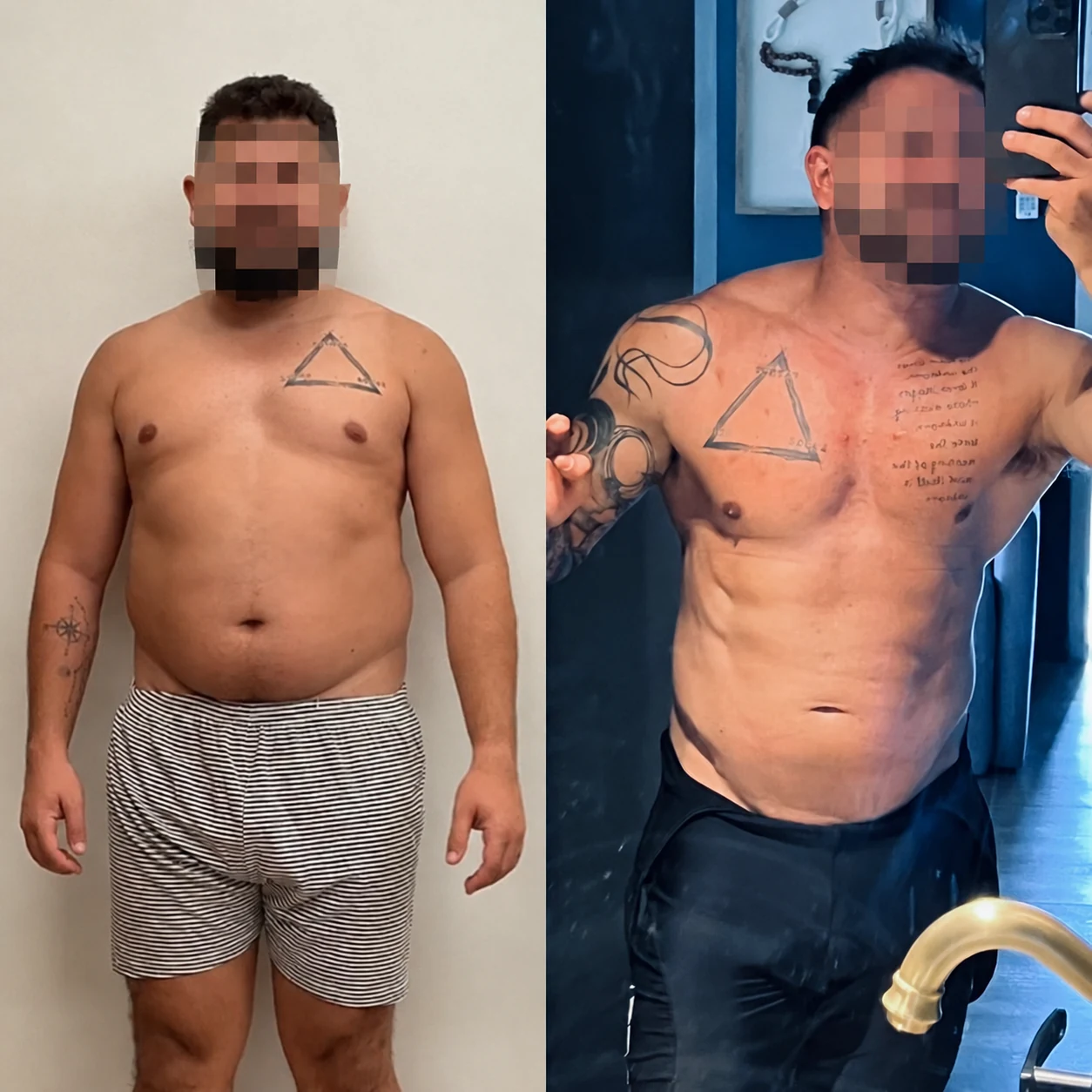 Antes e depois do Resultado 2 do Protocolo RESET